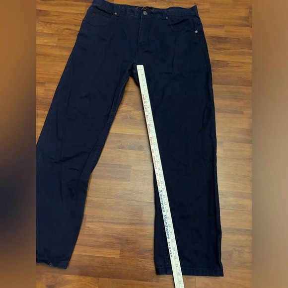 Southpole Y2K Relaxed Fit Dark Navy Jeans Straight Leg Baggy Skater Size 42x32 - Picture 9 of 12